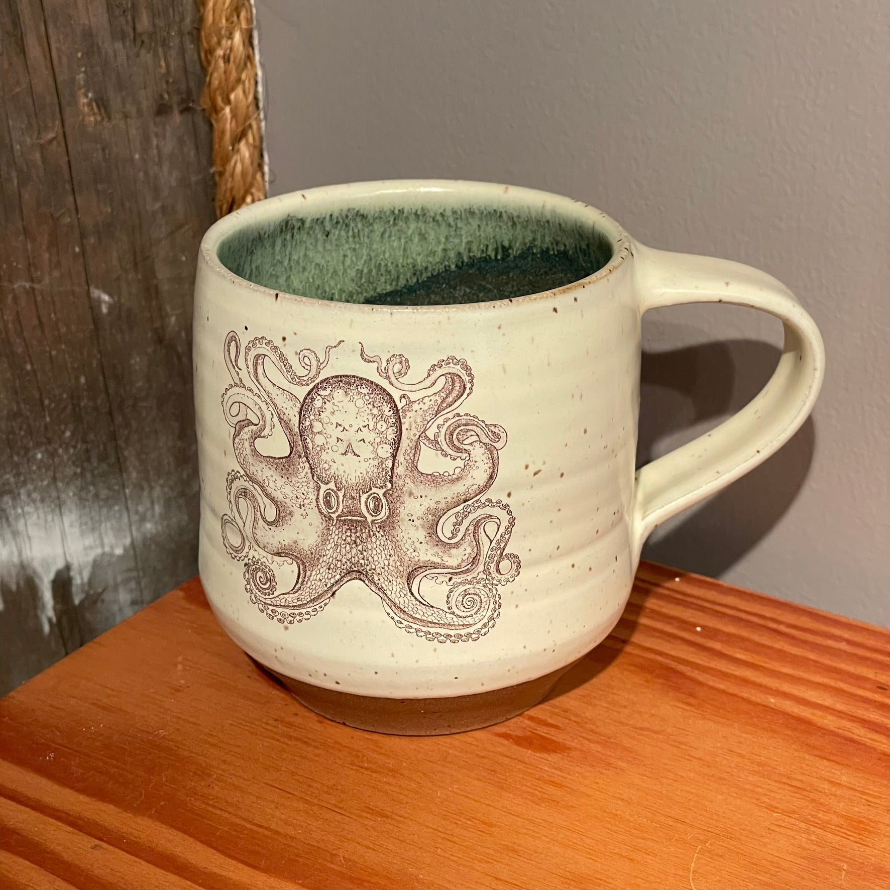 Flora & Fauna ~ OCEAN ~ speckled mugs