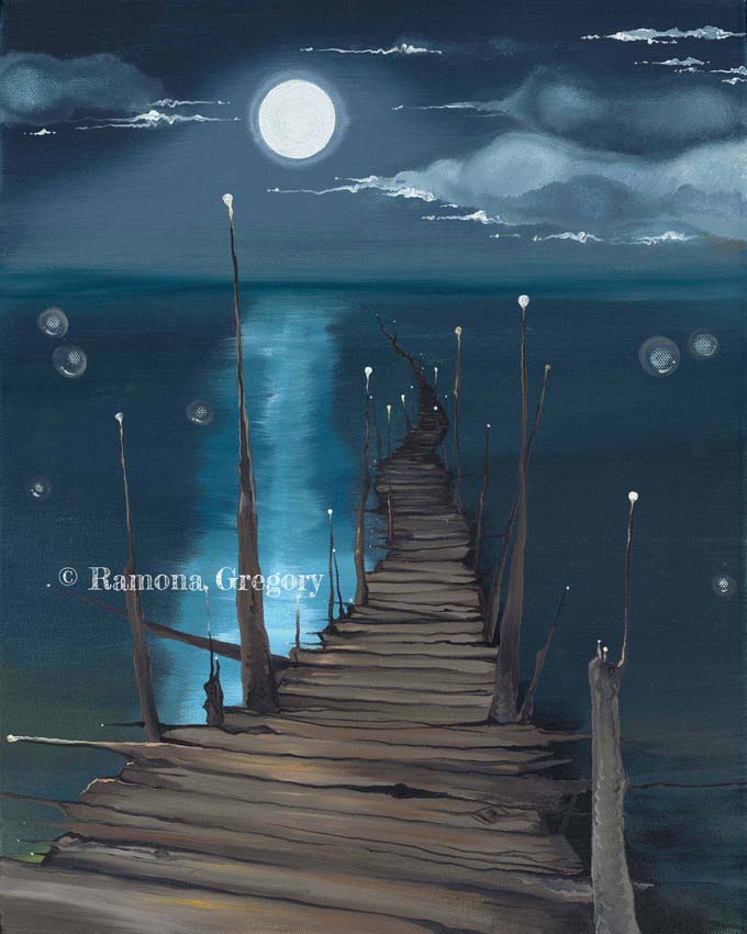 Dock to the Moon - giclée reproductions